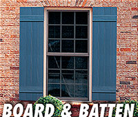 Valor Specialty Products Inc. - Board and Batten shutters