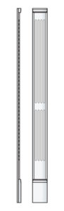 Adjustable Pilaster Fluted Template FLT02